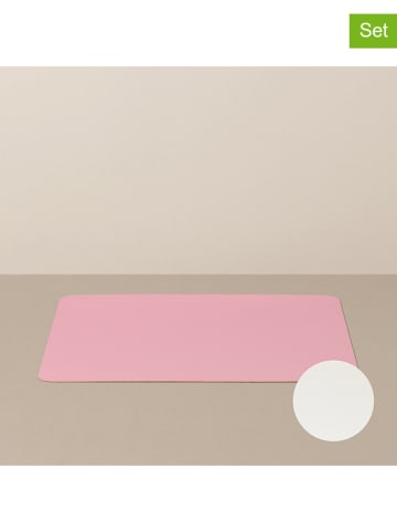 RITZENHOFF Podkładki (4 szt.) w kolorze różowym i białym - 31 x 27 cm