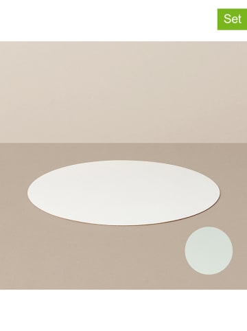 RITZENHOFF 4er-Set: Tischsets in Weiß/ Creme - Ø 29 cm