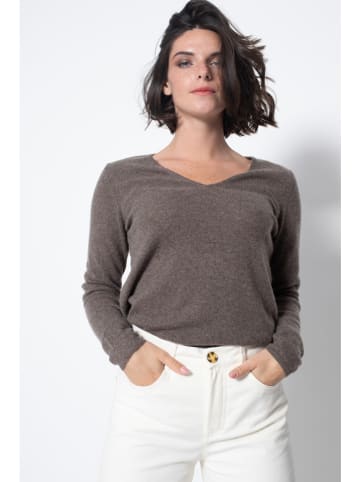 AUTHENTIC CASHMERE Kaschmir-Pullover in Taupe