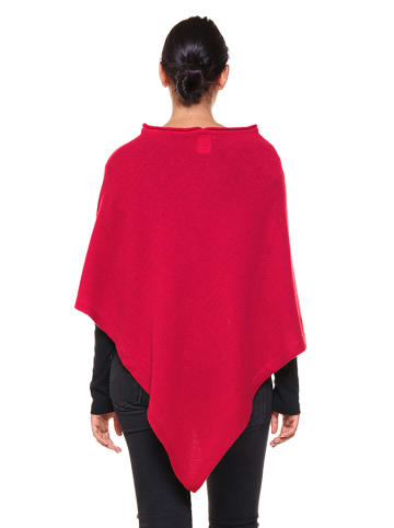 Cashmere95 Poncho in Rot