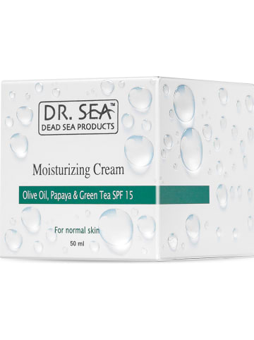 DR. SEA Feuchtigkeitscreme "Olive Oil, Papaya & Green Tea" - LSF 15, 50 ml