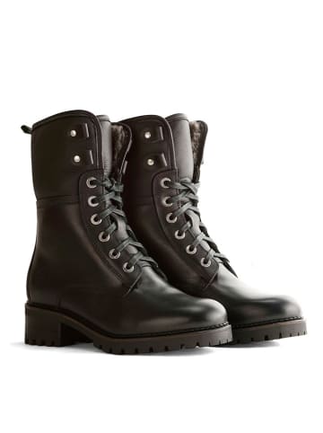 TRAVELIN' Leder-Boots "Myre" in Schwarz