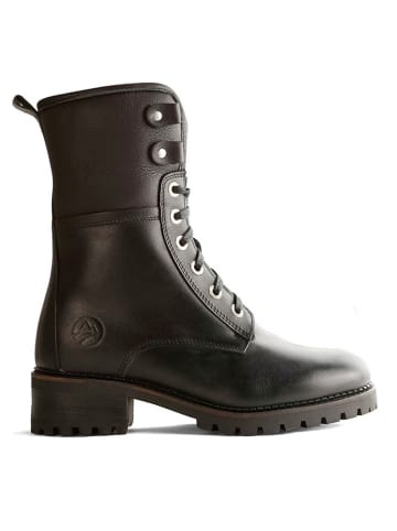TRAVELIN' Leder-Boots "Myre" in Schwarz