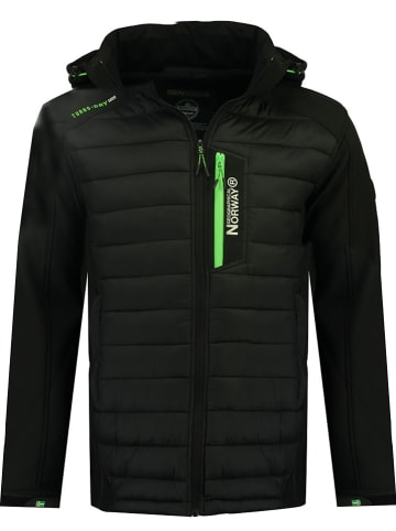 Geographical Norway Kurtka softshellowa "Taxon" w kolorze czarnym