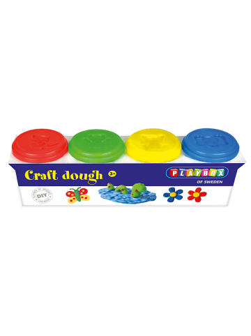 Playbox Bastelknete - ab 3 Jahren, 4x 140 g