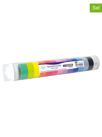 Playbox Taśmy washi (14 szt.) w różnych kolorach - 14 x 500 cm