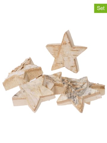 SUNNYSUE 6-delige set: decoratieve sterren - (L)6 x (B)6 cm