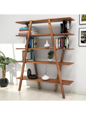 Scandinavia Concept Boekenkast "Perla" dennenkleurig - (B)120 x (H)148 x (D)30 cm