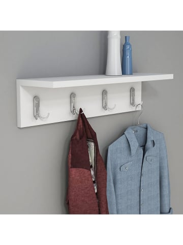 Scandinavia Concept Wandgarderobe  in Weiß - (B)60 x (H)14,5 x (T)16,3 cm