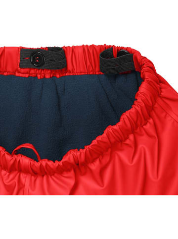 Playshoes Spodnie przeciwdeszczowe w kolorze czerwonym