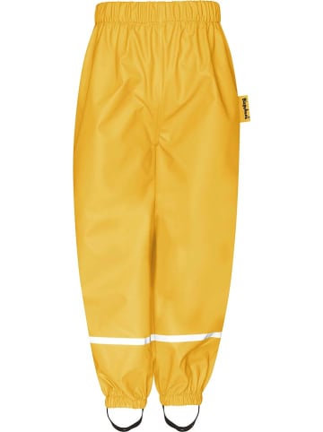 Playshoes Spodnie przeciwdeszczowe w kolorze żółtym