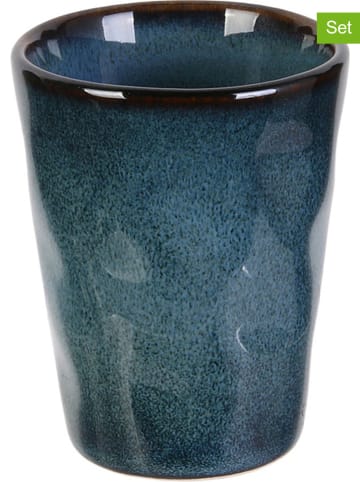 Rétro Chic Kubki (6 szt.) w kolorze niebieskim do espresso - 100 ml