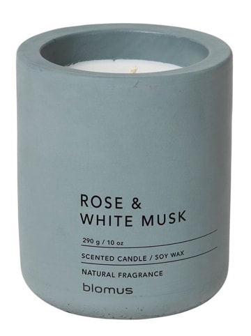 Blomus Duftkerze "Fraga - Rose & White Musk" in Grau - (H)11 x Ø 9 cm