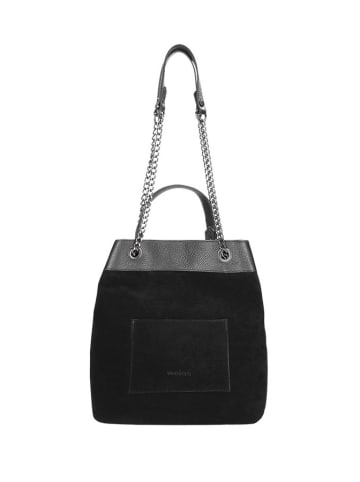 Wojas Black leather handbag - (W)32 x (H)34 x (D)14 cm