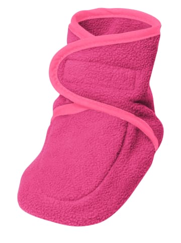 Playshoes Fleece-Krabbelschuhe in Pink