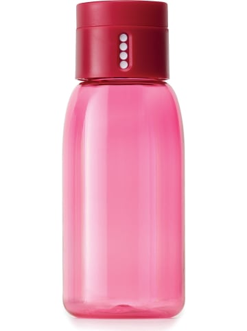 JosephJoseph Trinkflasche "Dot - Trinkkontrolle" in Pink - 400 ml