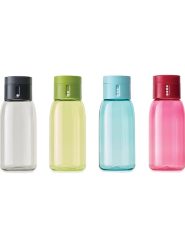 JosephJoseph Trinkflasche "Dot - Trinkkontrolle" in Pink - 400 ml