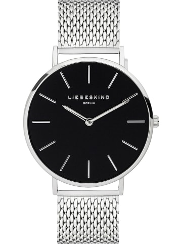 Liebeskind Kwartshorloge zilverkleurig/zwart
