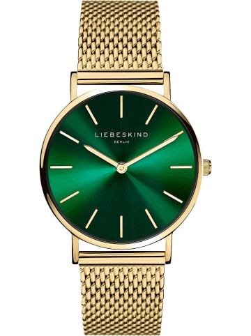Liebeskind Zegarek kwarcowy w kolorze złoto-zielonym