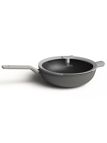 BergHOFF 2-delige set: wokpan met deksel grijs - Ø 32 cm