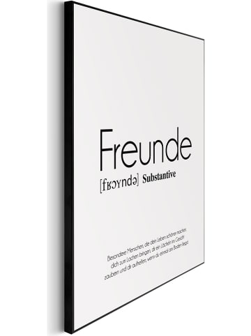 Orangewallz Gerahmter Kunstdruck "Freunde" - (B)40 x (H)50 cm