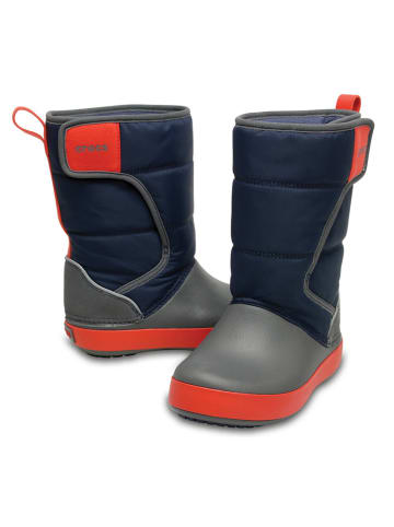 Crocs Winterboots "Lodge Point" donkerblauw/grijs