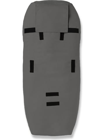 Hofbrucker Voetenzak met lamsvacht "Alaska" grijs - (L)95 x (B)35 cm