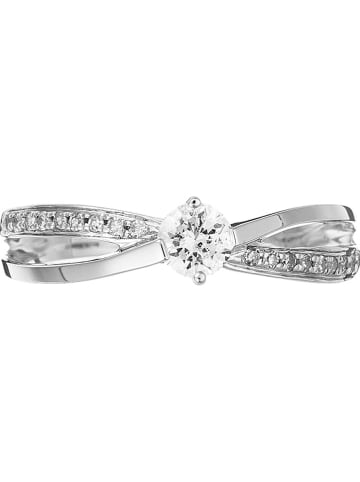 maison héritage PARIS Weißgold-Ring "Joli Solitaire" mit Diamanten