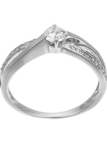 maison héritage PARIS Weißgold-Ring "Joli Solitaire" mit Diamanten