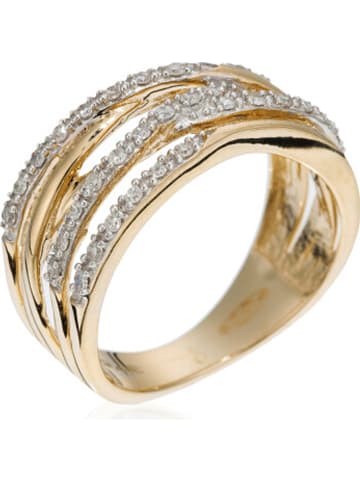 LA MAISON DE LA JOAILLERIE Gouden ring "Entrelacs eternel" met diamanten