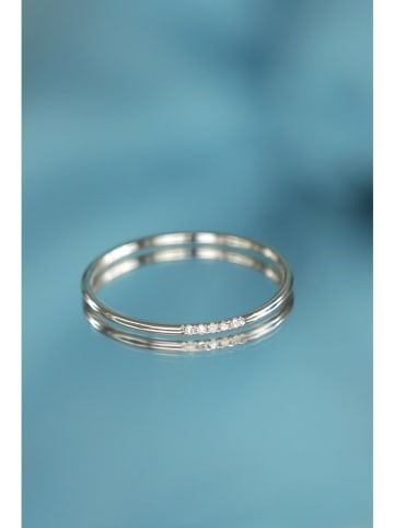 ATELIER DU DIAMANT Weißgold-Ring "Alliance Humilité" mit Diamanten