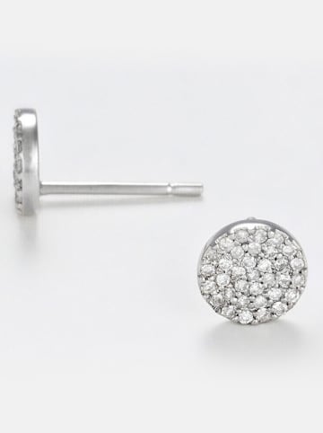 ATELIER DU DIAMANT Weißgold-Ohrstecker "Ronds Scintillants" mit Diamanten