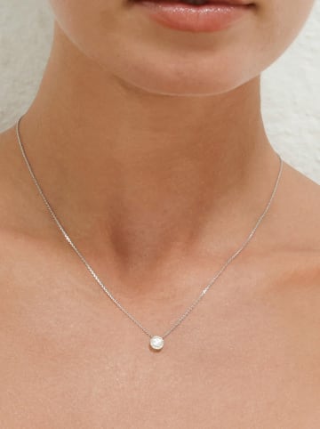 DIAMANTA Witgouden hanger "Mon brillant" met diamanten