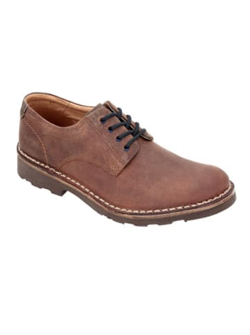 Wojas Leder-Schnürschuhe in Hellbraun
