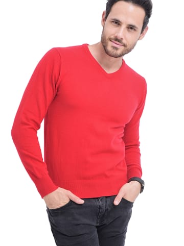 C& Jo Sweter w kolorze czerwonym