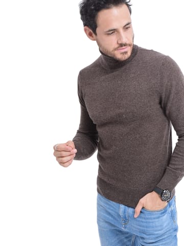 C& Jo Sweter w kolorze brązowym