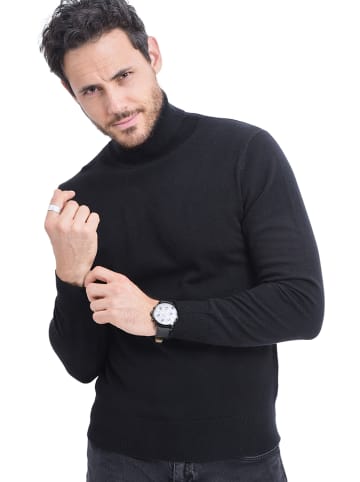 C& Jo Rollkragenpullover in Schwarz