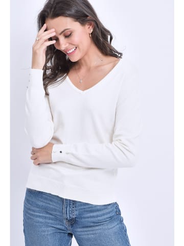 C& Jo Pullover in Weiß