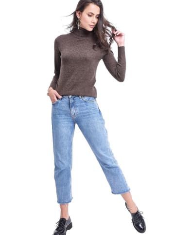 C& Jo Rollkragenpullover in Braun