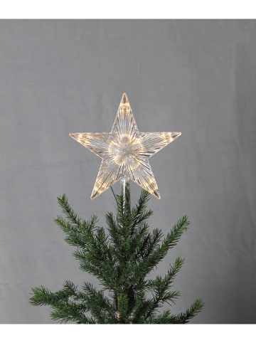 STAR Trading LED-Baumspitze "Topsy" in Transparent - (B)22 x (H)24 x (T)5 cm