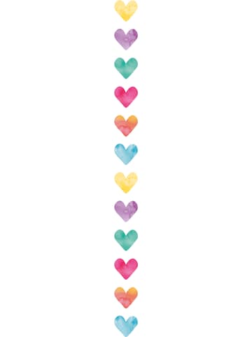 folia PAPER Naklejki Washi (200 szt.) "Hearts" w różnych kolorach