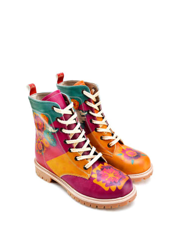 Goby Boots in Orange/ Bunt