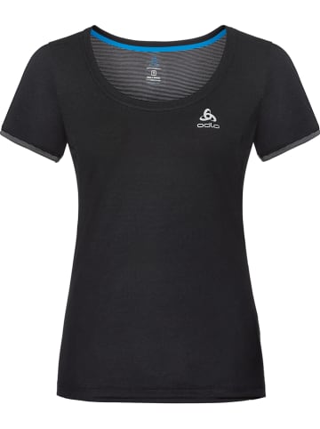 Odlo Trainingsshirt "Kumano" in Schwarz