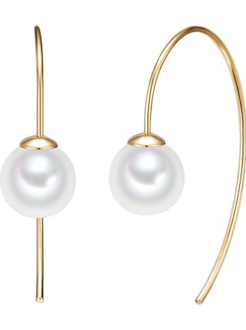 Yamato Pearls Vergulde oorhangers met parels