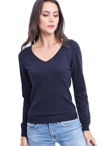 ASSUILI Kasjmieren trui donkerblauw