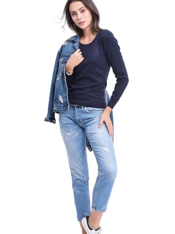ASSUILI Kasjmieren trui donkerblauw