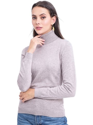 ASSUILI Sweter w kolorze jasnoszarym