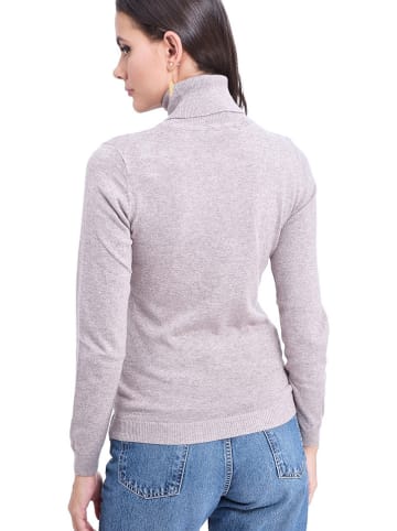 ASSUILI Sweter w kolorze jasnoszarym