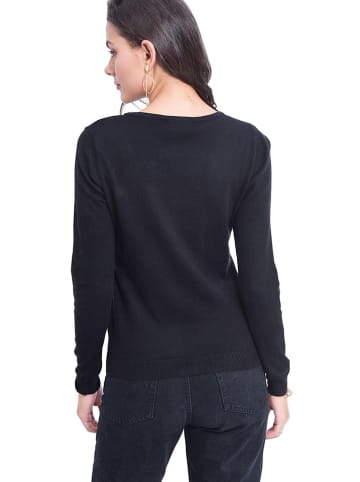 ASSUILI Kaschmir-Cardigan in Schwarz
