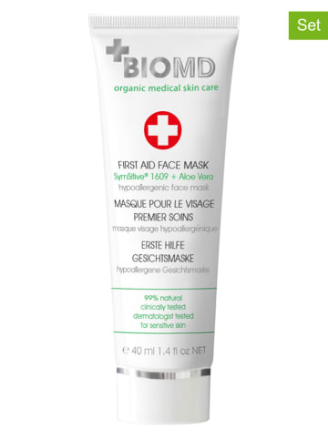 BIOMED 2er-Set: Gesichtsmasken "First Aid", je 40 ml